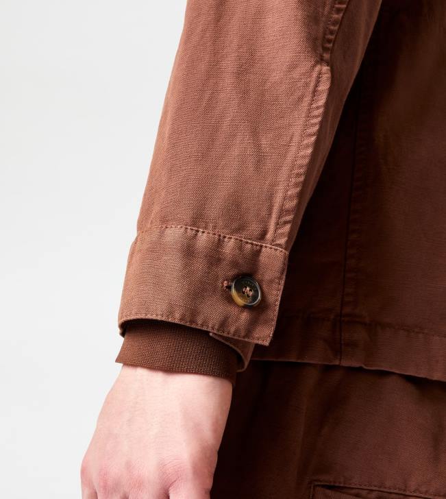 Tod\'s 8NXV1088 hnedá muži košeľa sako maxi vrecká
