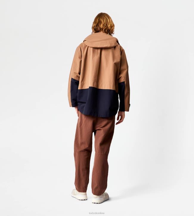 Tod\'s 8NXV1098 hnedá/modrá muži farebná bloková parka