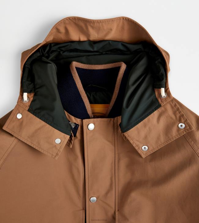 Tod\'s 8NXV1098 hnedá/modrá muži farebná bloková parka