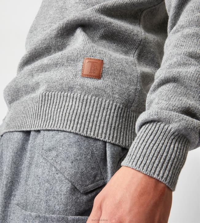 Tod\'s 8NXV1125 sivá muži rolák z kašmírovej zmesi