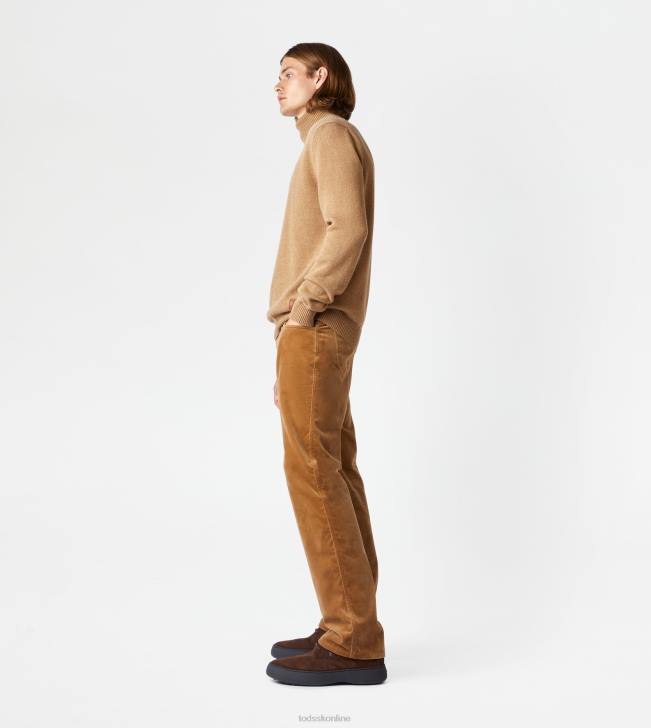 Tod\'s 8NXV1127 béžová muži rolák z kašmírovej zmesi