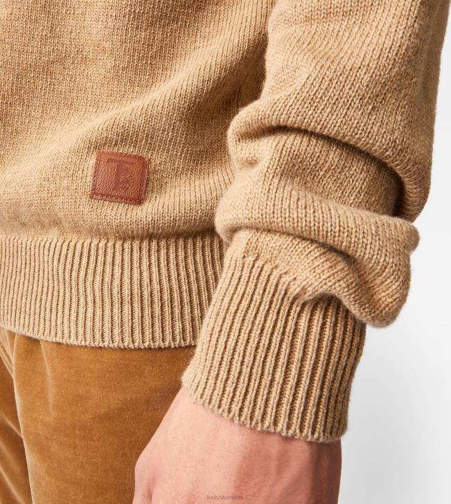 Tod\'s 8NXV1127 béžová muži rolák z kašmírovej zmesi