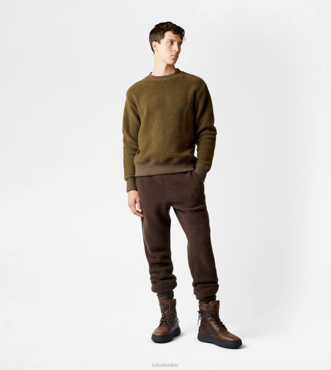 Tod\'s 8NXV1128 zelená muži mikina z kašmírovej zmesi