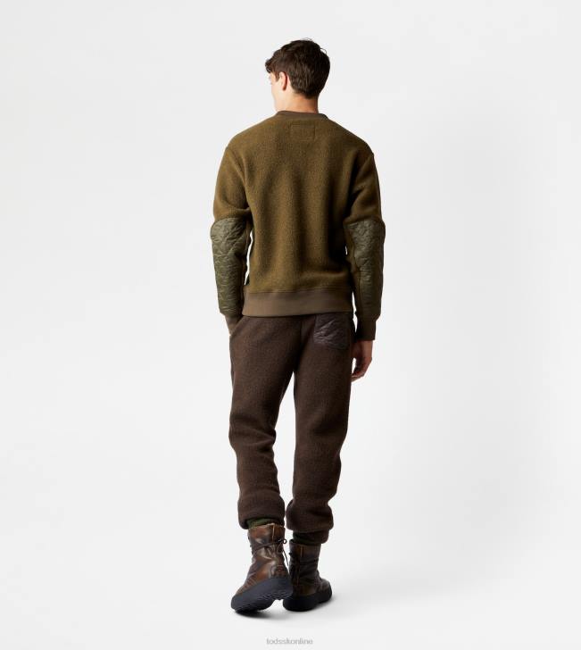 Tod\'s 8NXV1128 zelená muži mikina z kašmírovej zmesi