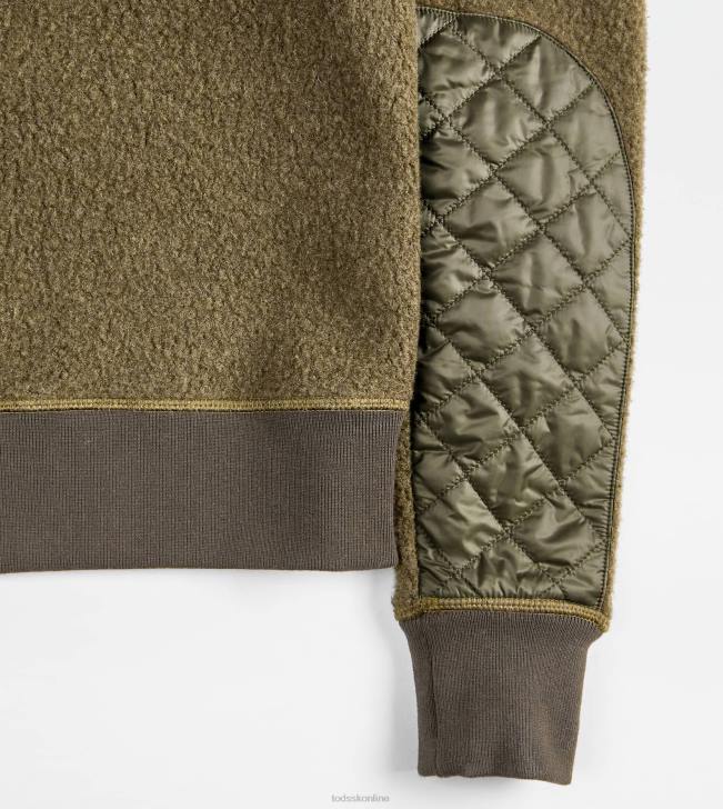 Tod\'s 8NXV1128 zelená muži mikina z kašmírovej zmesi