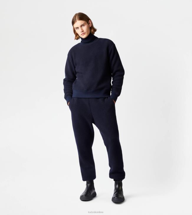 Tod\'s 8NXV1132 Modrá muži mikina z kašmírovej zmesi