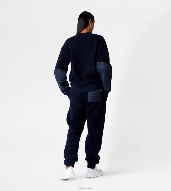 Tod\'s 8NXV1132 Modrá muži mikina z kašmírovej zmesi