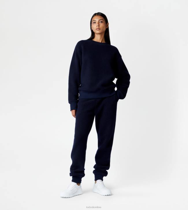 Tod\'s 8NXV1132 Modrá muži mikina z kašmírovej zmesi