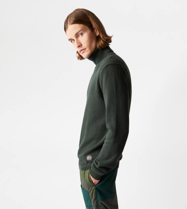 Tod\'s 8NXV1134 zelená muži rolák z kašmírovej zmesi