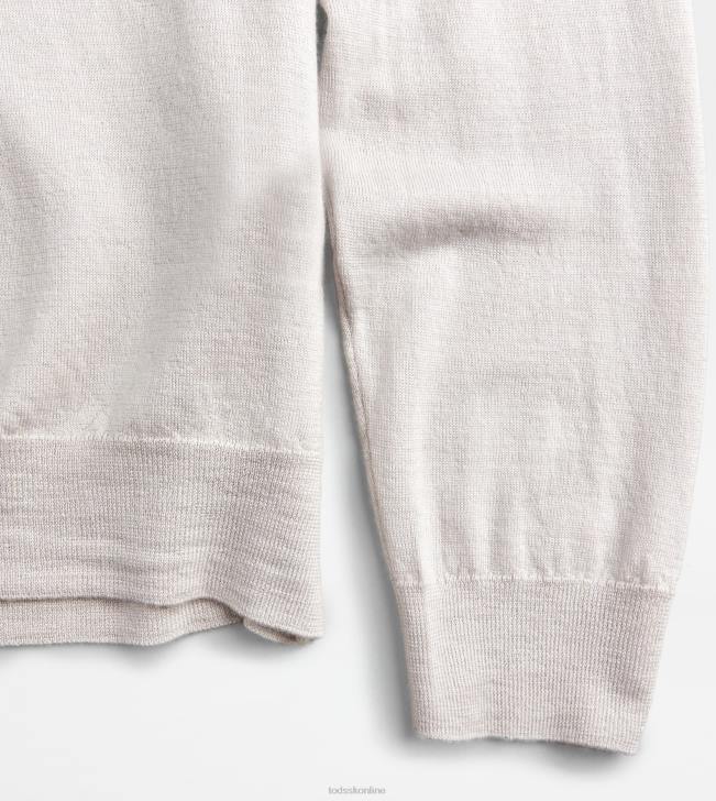 Tod\'s 8NXV1093 sivá muži polokošeľa z kašmírovej zmesi