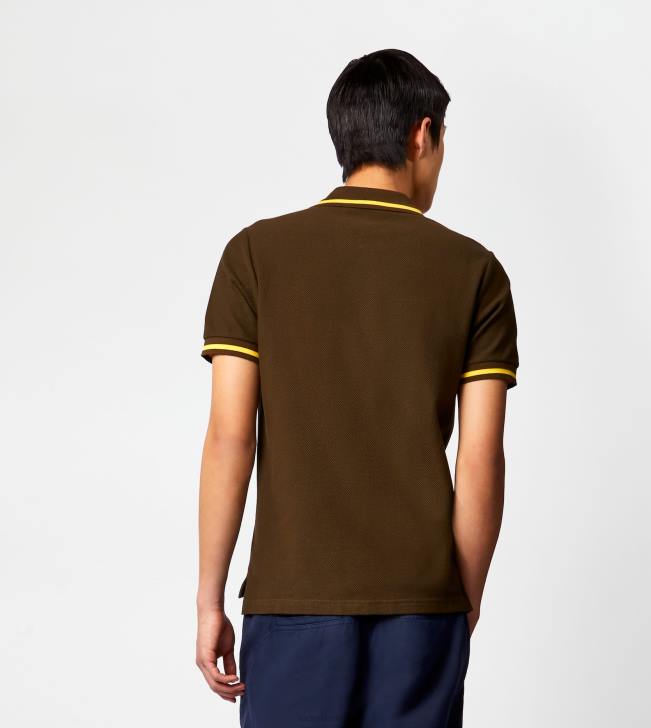 Tod\'s 8NXV1094 zelená muži polokošeľa v piquet
