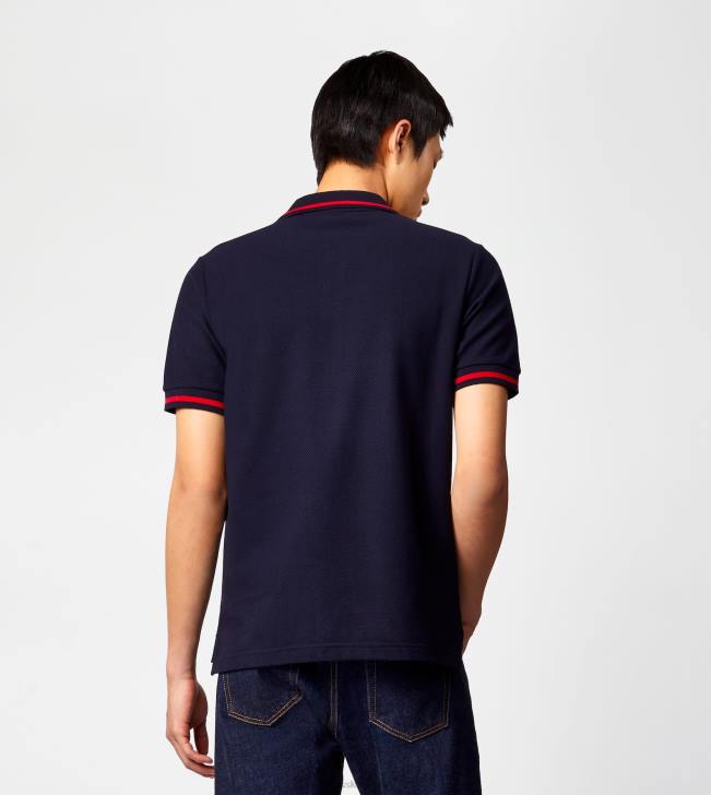 Tod\'s 8NXV1099 Modrá muži polokošeľa v piquet