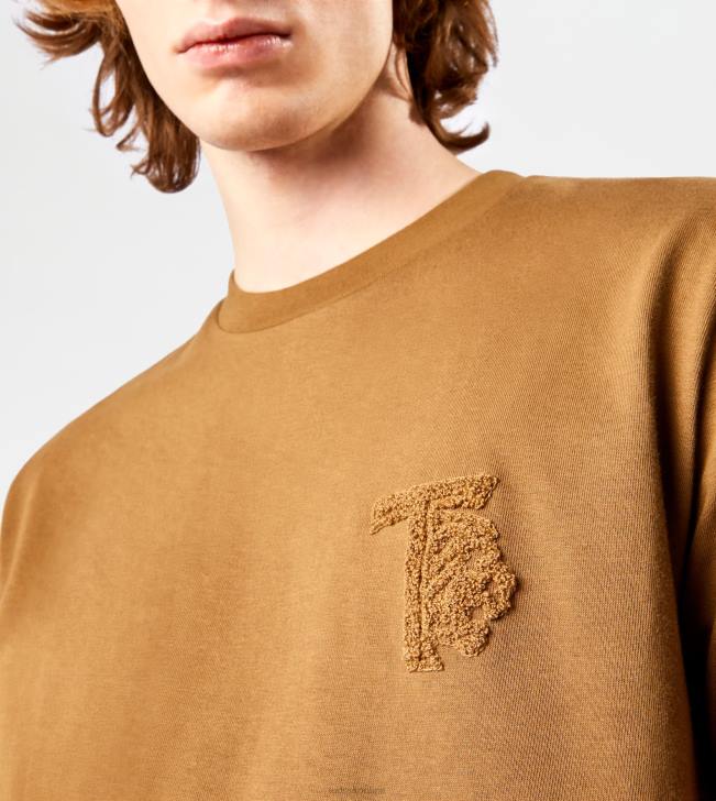 Tod\'s 8NXV1100 hnedá muži tričko s okrúhlym výstrihom