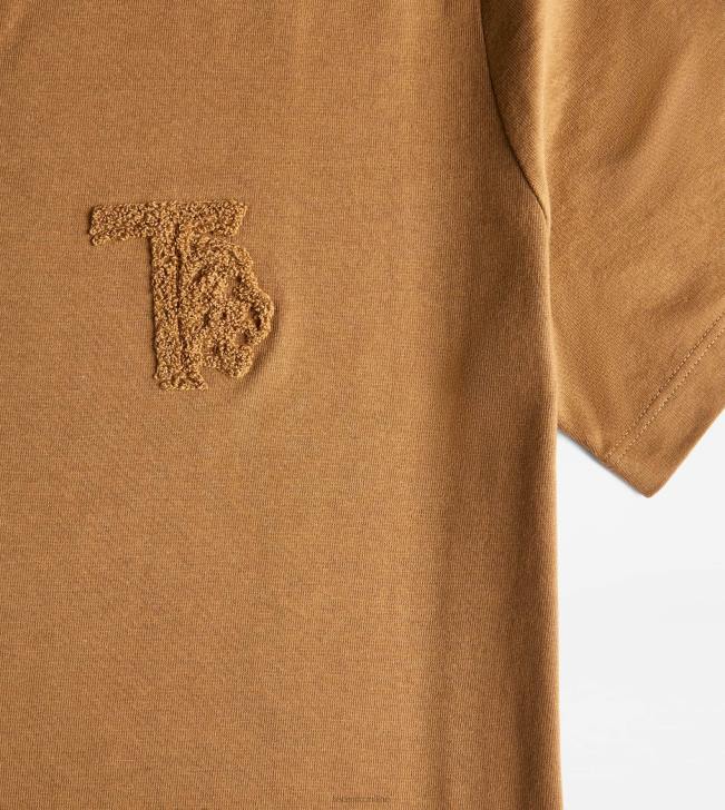 Tod\'s 8NXV1100 hnedá muži tričko s okrúhlym výstrihom