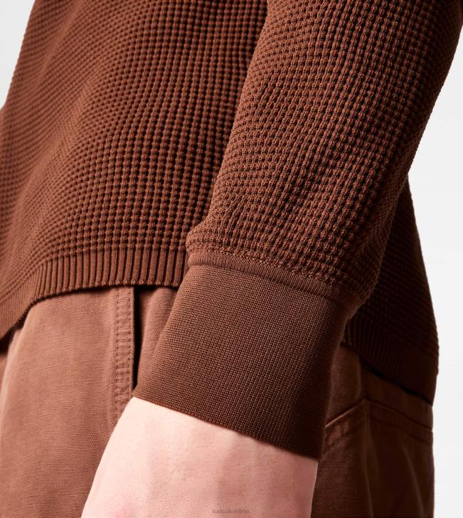 Tod\'s 8NXV1109 hnedá muži košeľa z úpletu