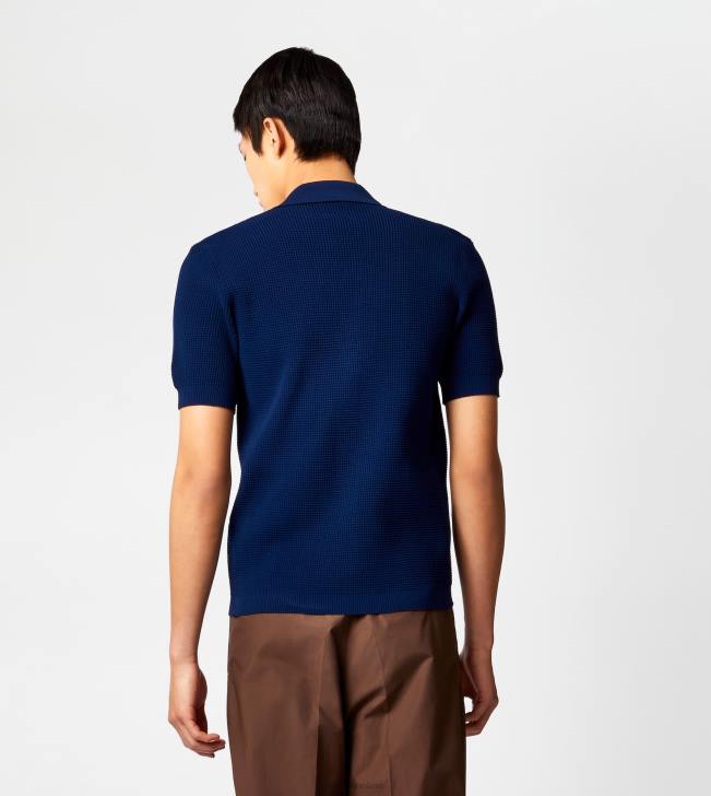 Tod\'s 8NXV1119 Modrá muži polokošeľa z úpletu