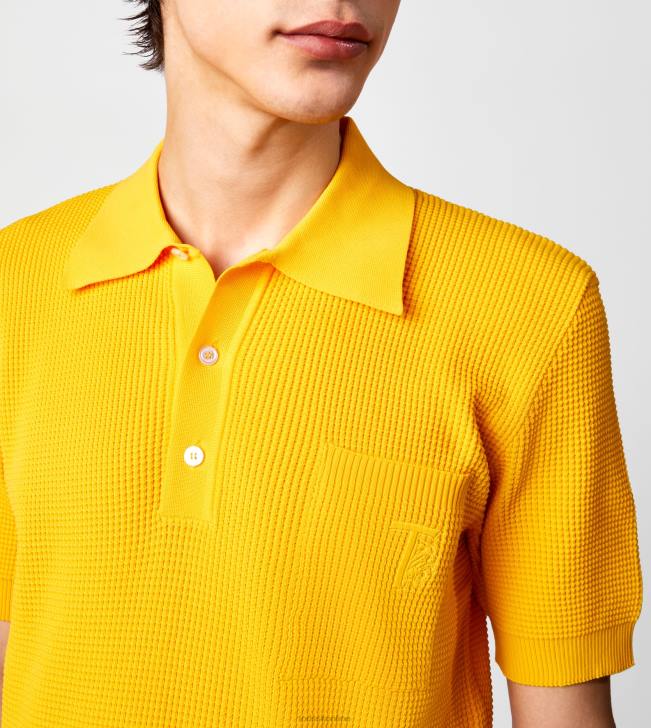 Tod\'s 8NXV1123 žltá muži polokošeľa z úpletu