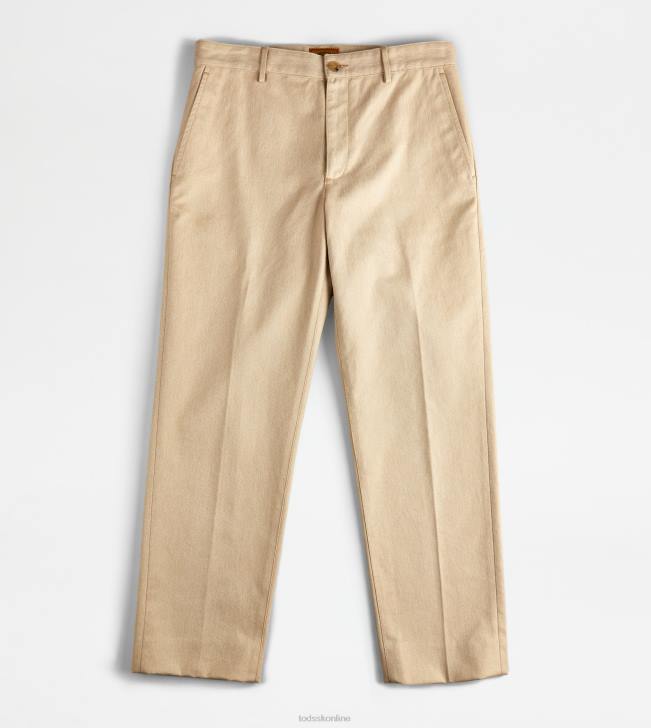 Tod's 8NXV1106 béžová muži chino nohavice