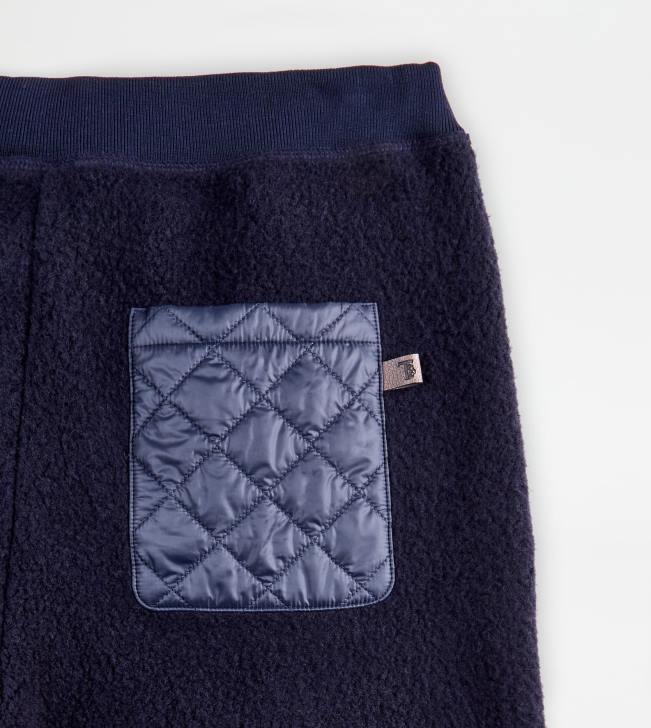 Tod\'s 8NXV1131 Modrá muži nohavice z kašmírovej zmesi