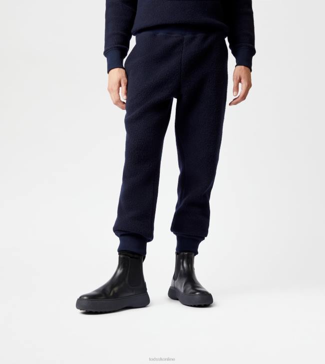 Tod\'s 8NXV1131 Modrá muži nohavice z kašmírovej zmesi