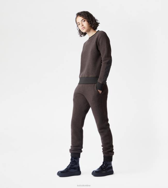 Tod\'s 8NXV1133 hnedá muži nohavice z kašmírovej zmesi