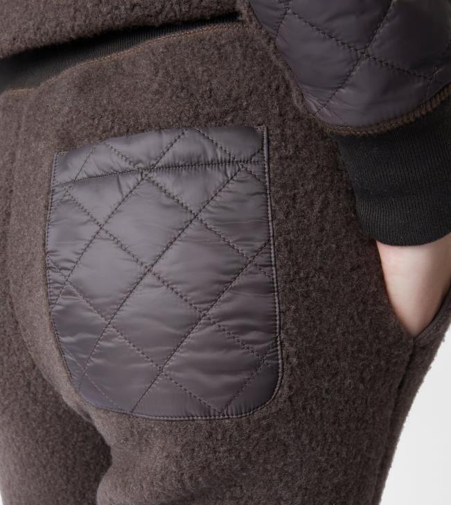 Tod\'s 8NXV1133 hnedá muži nohavice z kašmírovej zmesi