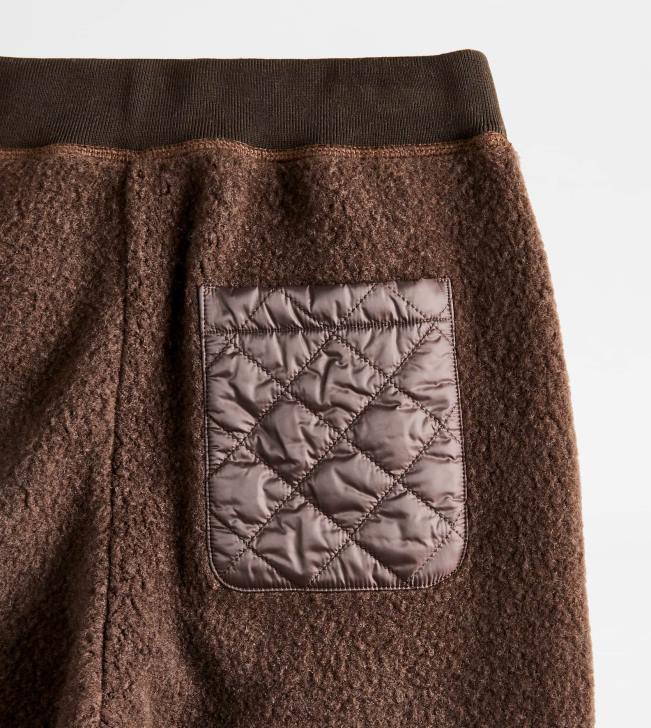 Tod\'s 8NXV1133 hnedá muži nohavice z kašmírovej zmesi
