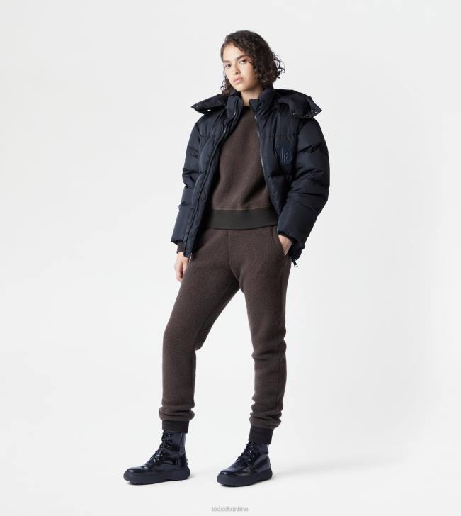 Tod\'s 8NXV1133 hnedá muži nohavice z kašmírovej zmesi