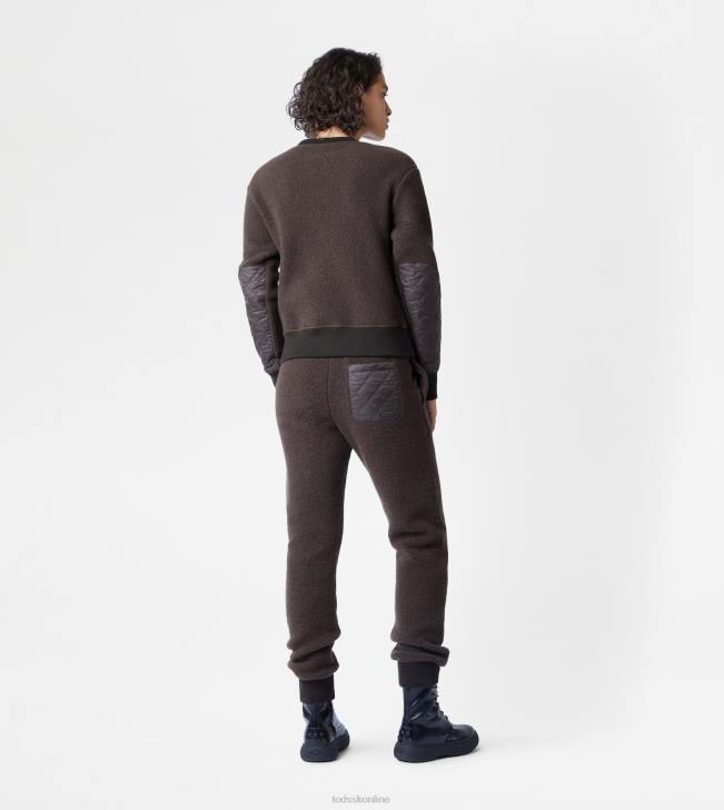 Tod\'s 8NXV1133 hnedá muži nohavice z kašmírovej zmesi