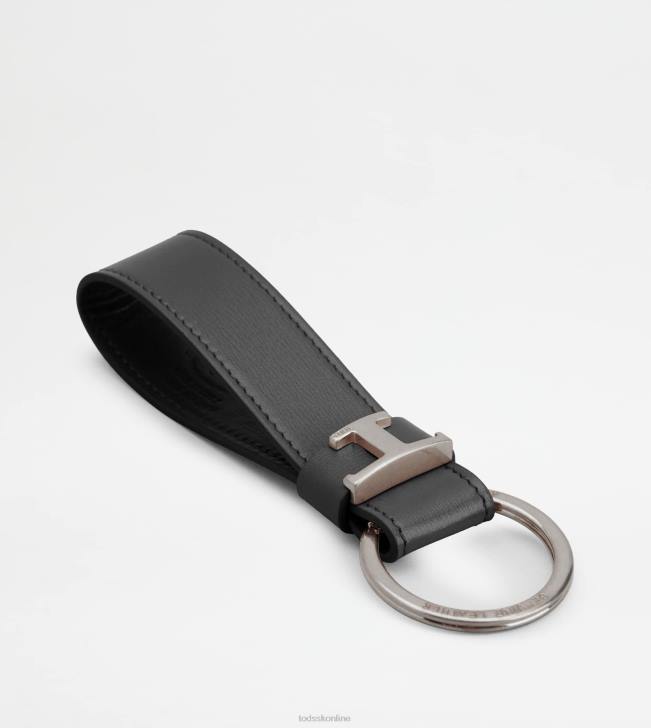 Tod\'s 8NXV1044 hnedá muži držiak na kľúče v koži