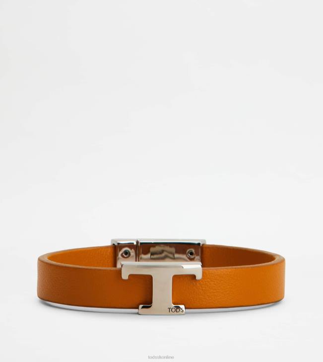 Tod's 8NXV1047 oranžová muži t nadčasový náramok z kože