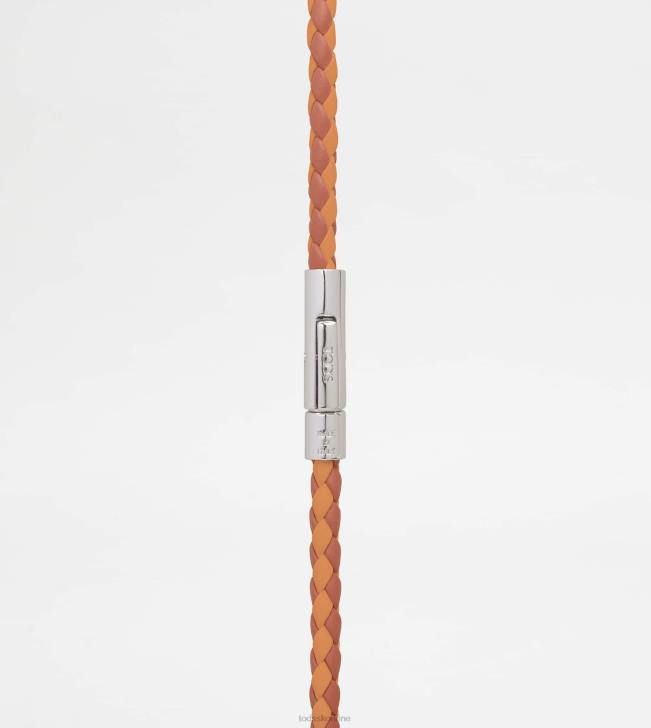 Tod\'s 8NXV1057 oranžová/hnedá muži kožený náramok mycolors