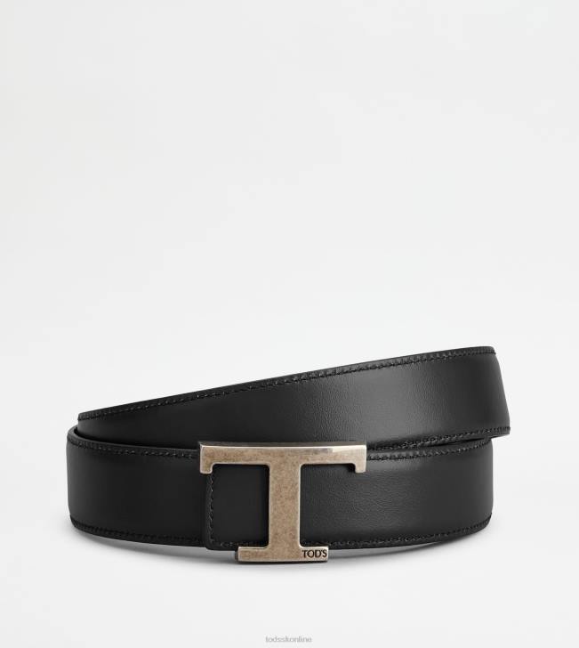 Tod\'s 8NXV930 hnedá muži t nadčasový obojstranný kožený opasok