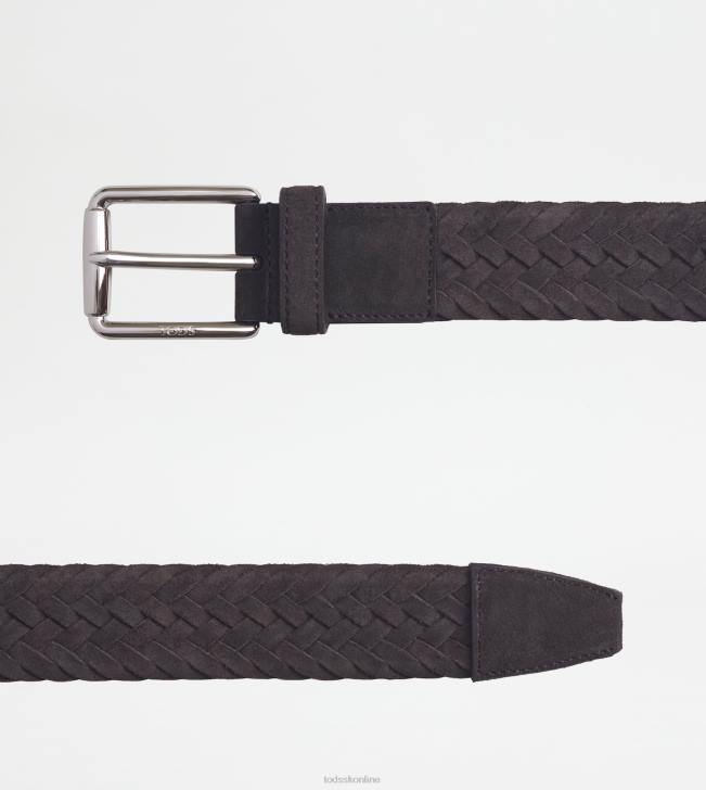 Tod\'s 8NXV934 hnedá muži semišový pás