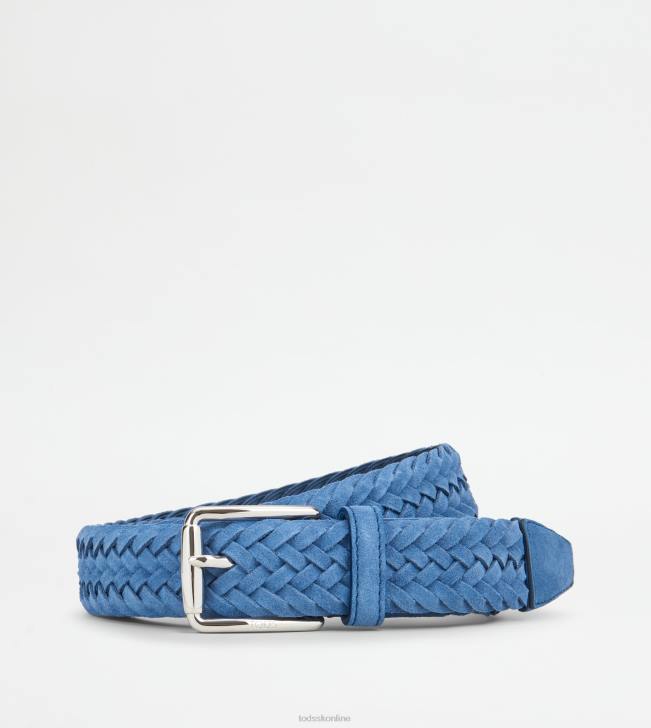 Tod's 8NXV935 Modrá muži semišový pás