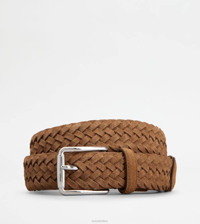 Tod's 8NXV937 béžová muži semišový pás