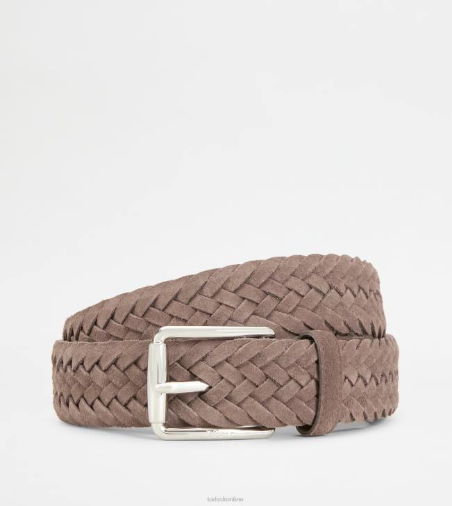 Tod's 8NXV942 béžová muži semišový pás