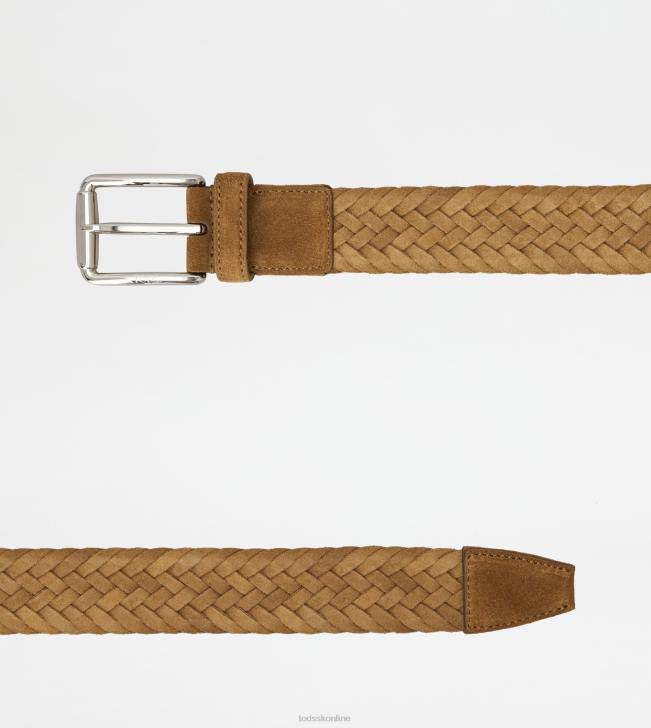 Tod\'s 8NXV943 béžová muži semišový pás