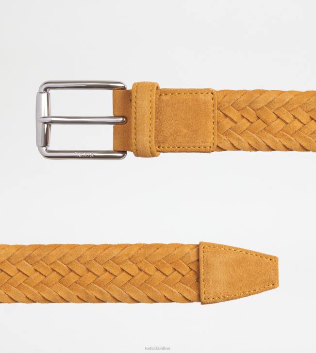 Tod\'s 8NXV944 žltá muži semišový pás