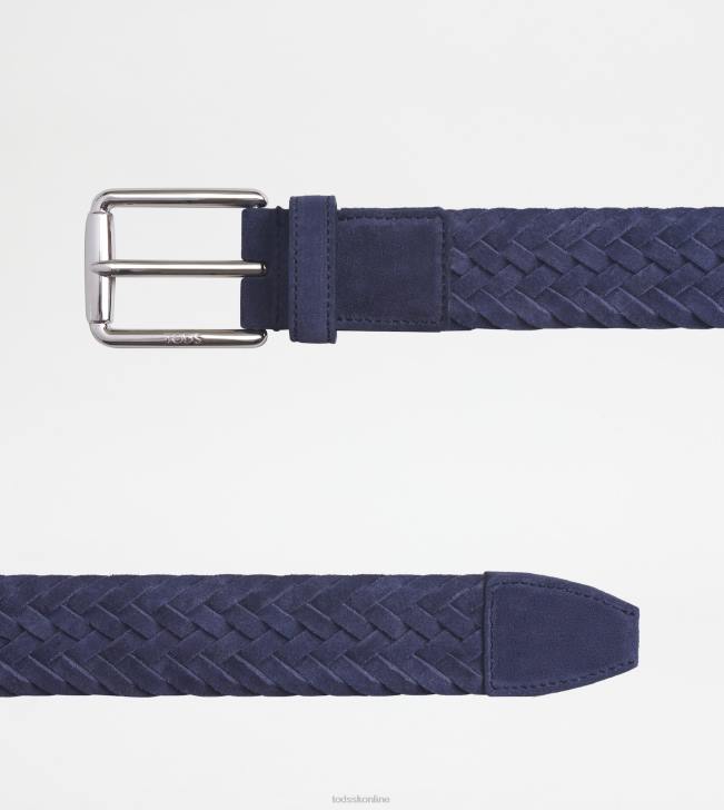 Tod\'s 8NXV945 Modrá muži semišový pás