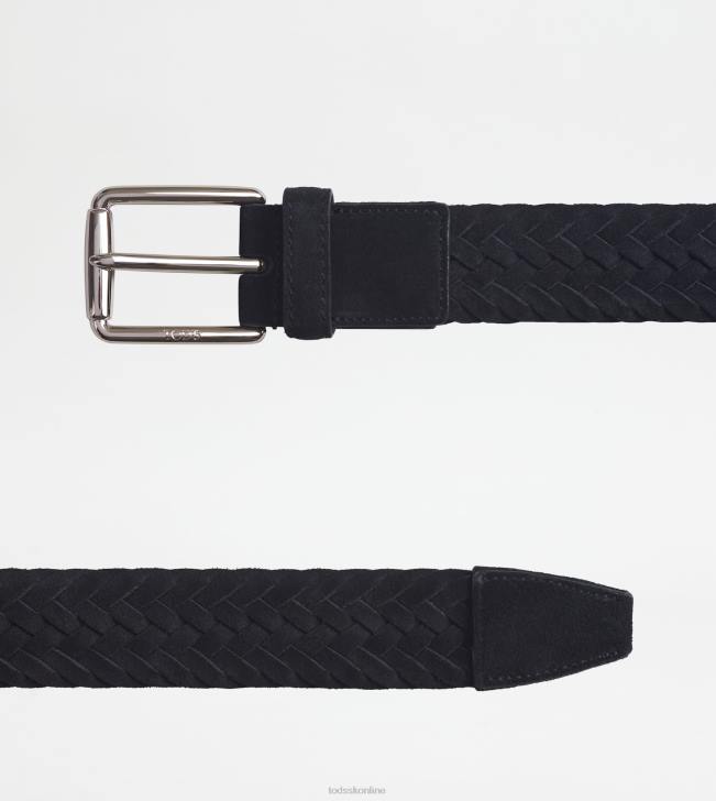 Tod\'s 8NXV948 čierna muži semišový pás