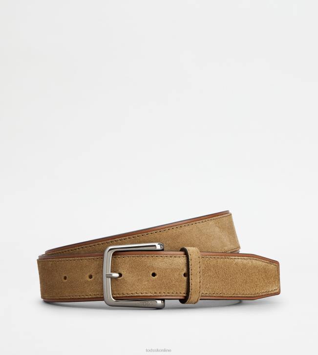 Tod's 8NXV952 béžová muži semišový pás
