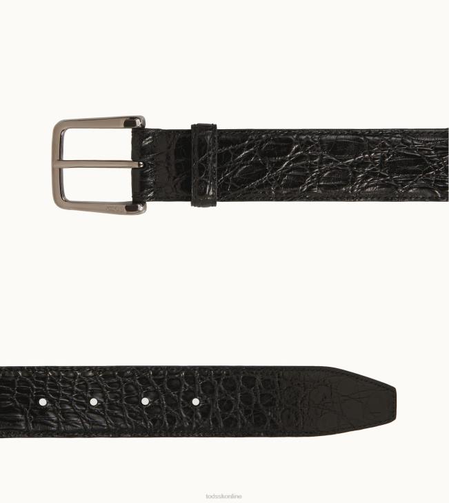 Tod\'s 8NXV953 čierna muži pás v kajmane