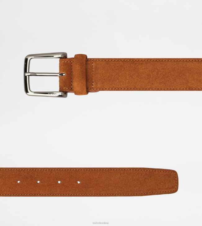 Tod\'s 8NXV955 hnedá muži semišový pás
