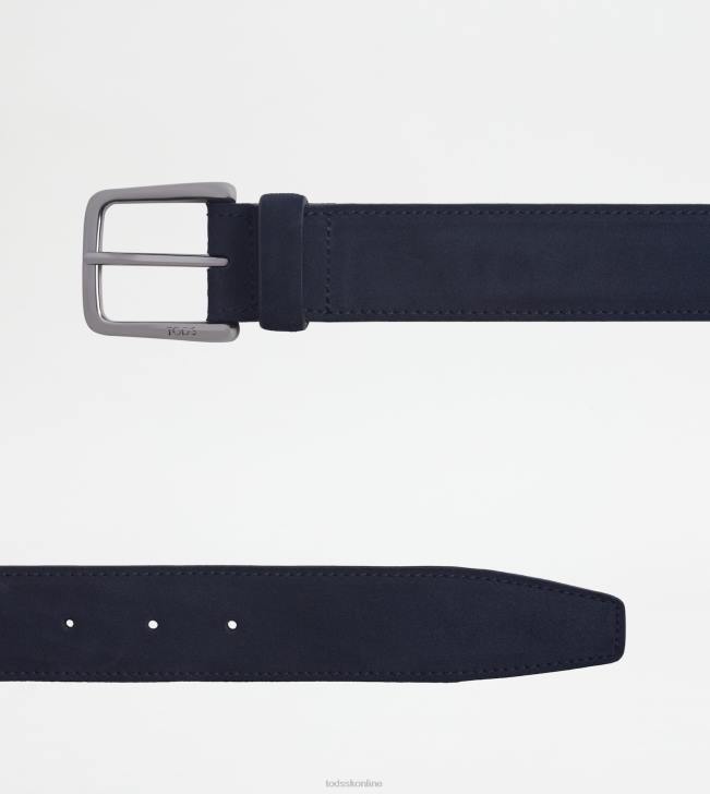 Tod\'s 8NXV961 Modrá muži semišový pás