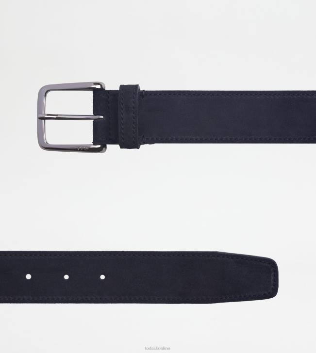 Tod\'s 8NXV968 čierna muži semišový pás