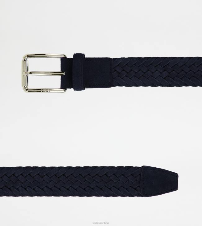 Tod\'s 8NXV980 Modrá muži semišový pás