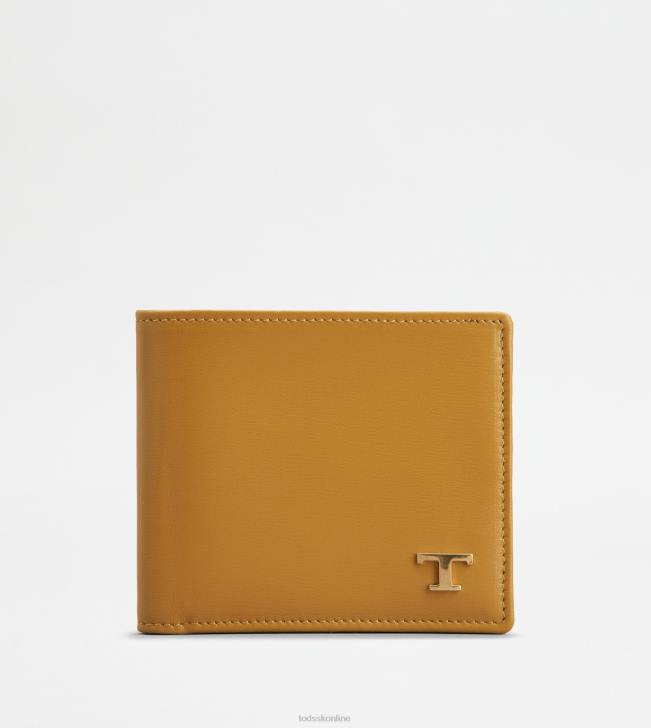 Tod's 8NXV1016 žltá muži peňaženka v koži
