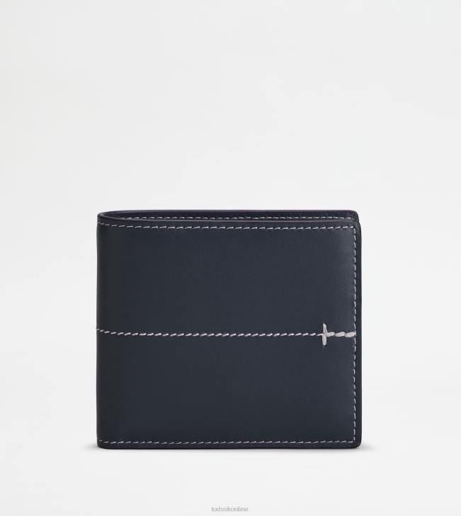 Tod's 8NXV1019 Modrá muži peňaženka v koži