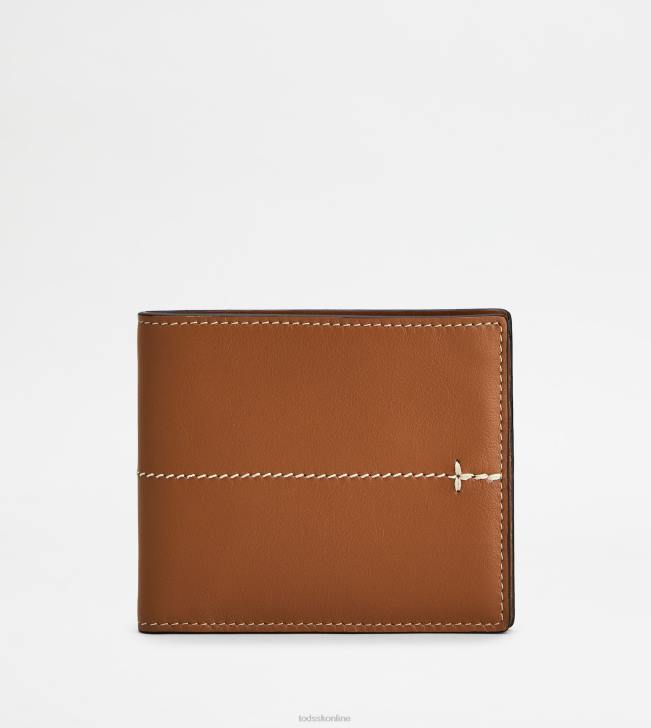 Tod's 8NXV1023 hnedá muži peňaženka v koži